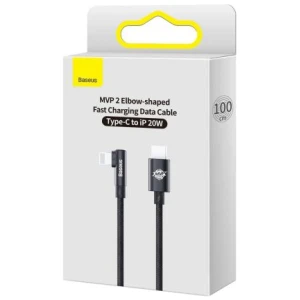 Baseus Type-C - Lightning MVP 2 Elbow-shaped Fast Charging Data Cable 20W 1m Black (CAVP000201)