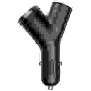 Baseus Car Charger Y-type dual USB + cigarette lighter extended, 3.4A, Black (CCALL-YX01) - Image 3