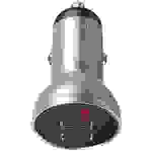 Baseus Car Charger Digital Display Dual USB 4.8A 24W Silver (CCBX-0S) - Image 3
