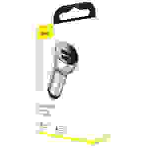 Baseus Car Charger Digital Display Dual USB 4.8A 24W Silver (CCBX-0S) - Image 2