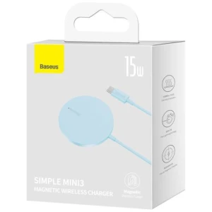 Baseus Wireless Charger Magnetic Simple Mini3, 15W, Blue (CCJJ040303)