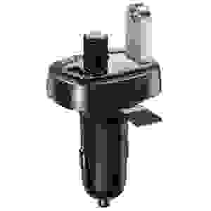 Baseus Car Charger Bluetooth FM Transmitter S-09, BT. 4.2, 10m Range, 2x USB-A, 3.4A, Micro SD card Reader, Black (CCMT000301) - Image 3