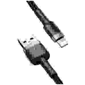 Baseus Lightning Cafule Cable 2.4A 1m Gray + Black (CALKLF-BG1) - Image 2