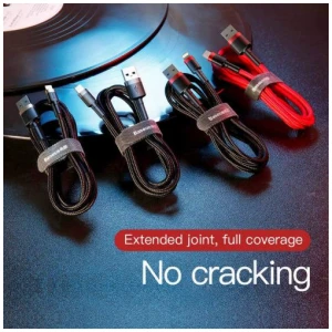Baseus Lightning Cafule Cable 1.5A 2m Red + Red (CALKLF-C09) - Image 3