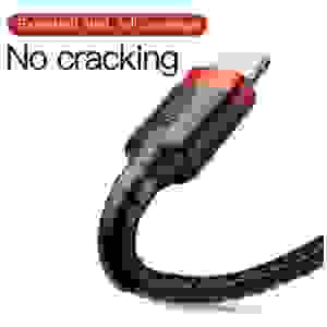 Baseus Lightning Cafule Cable 1.5A 2m Red + Black (CALKLF-C19) - Image 3