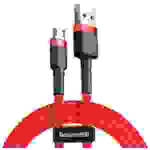 Baseus Micro USB Cafule Cable 1.5A 2m Red + Red (CAMKLF-C09) - Image 3