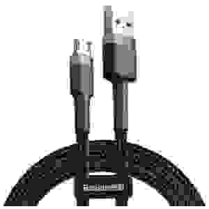 Baseus Micro USB Cafule Cable 1.5A 2m Gray + Black (CAMKLF-CG1) - Image 3