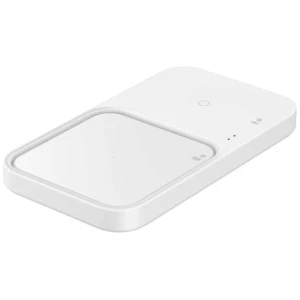 Samsung Wireless Charger Duo Pad 2-in-1, 15W EP-P5400 with Travel charger (25W) + USB cable, White (EP-P5400TWEGEU)