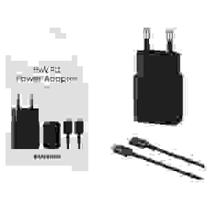 Samsung Travel Charger 15W EP-T1510X with Type-C to Type-C cable (1m) Black EU (EP-T1510XBEGEU)