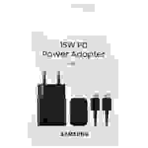 Samsung Travel Charger 15W EP-T1510X with Type-C to Type-C cable (1m) Black EU (EP-T1510XBEGEU) - Image 3