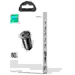 Joyroom Car Charger Mini, C+U, 60W, Black (JR-CCN04)