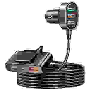 Joyroom Car Charger 5-in-1, U+U+U+U+U 45W, Black (JR-CL03-PRO) - Image 3