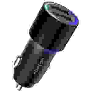Joyroom Car Charger U+U, 24W, LED Light, Black (JR-CL10) - Image 3