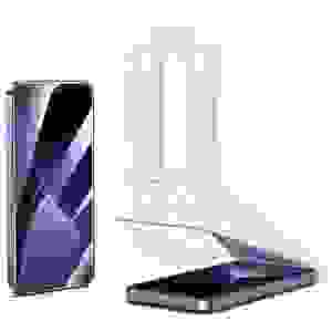 Joyroom iPhone 14 Plus Easy Fit Full Screen Tempred Glass 9H with Mounting Rack Transparent (JR-DH11) - Image 3