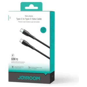 Joyroom Type-C - Type-C Cable Starry Series, 480mb/s, 60W, 1m, Black (SA32-CC3)