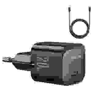 Joyroom Travel Charger Type-C, PD 20W with Type-C to Type-C Cable, 1m, Black (JR-TCF02)