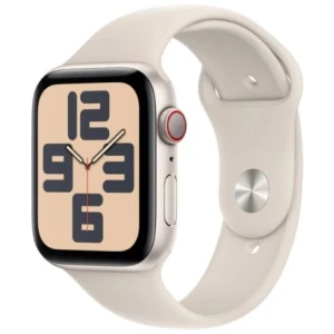 Apple Watch SE 2nd Gen GPS + Cellular 44mm Starlight Alu Case, Starlight Sport Band S/M EU MRHJ3 - Image 3