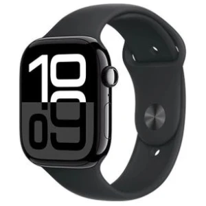 Apple Watch Series 10 GPS 46mm Jet Black Alu Case, Midnight Black Sport Band S/M EU MWWP3