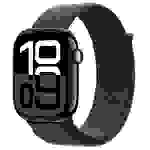 Apple Watch Series 10 GPS 46mm Jet Black Alu Case, Ink Sport Band S/M EU MWWR3
