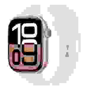 Apple Watch Series 10 GPS 46mm Rose Gold Alu Case, Light Blush Sport Band S/M EU MWWT3
