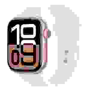Apple Watch Series 10 GPS 46mm Rose Gold Alu Case, Light Blush Sport Band M/L EU MWWU3