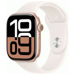 Apple Watch Series 10 GPS 42mm Rose Gold Alu Case, Light Blush Sport Band M/L EU MWWU3
