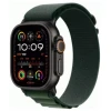 Apple Watch Ultra 2 GPS + Cellular 49mm Titanium Black Case with Dark Green Alpine Loop Large EU MX4T3