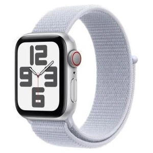 Apple Watch SE GPS + Cellular 40mm Silver Alu Case, Blue Cold Sport Loop EU MXGE3