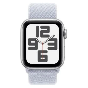 Apple Watch SE GPS + Cellular 40mm Silver Alu Case, Blue Cold Sport Loop EU MXGE3 - Image 3