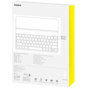 Baseus iPad Pro 12.9 (2019/2020/2021/2022) case Brilliance with BT 5.3 keyboard (QWERTY) and Type-C cable, Black (P40112602111-04) - Image 3