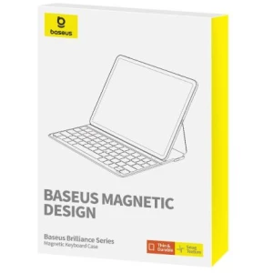 Baseus iPad Pro 12.9 (2019/2020/2021/2022) case Brilliance with BT 5.3 keyboard (QWERTY) and Type-C cable, Black (P40112602111-04) - Image 2