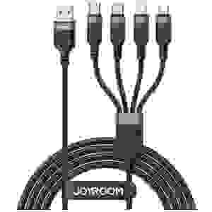 Joyroom USB - Type-C 2x/ Lightning/ Micro USB Cable, 3.5A, 1.2m, Black (S-1T4018A18) - Image 3