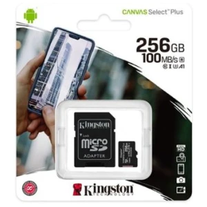 Kingston MicroSD Card Canvas Select Plus 256GB Class 10 + Adapter (SDCS2/256)