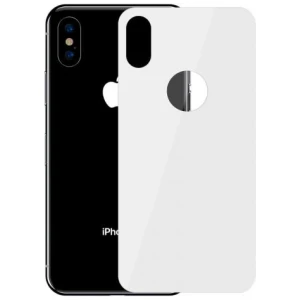 Baseus iPhone Xs Max 0.3 mm Full coverage curved T-Glass rear Protector White (SGAPIPH65-BM02) - Image 3