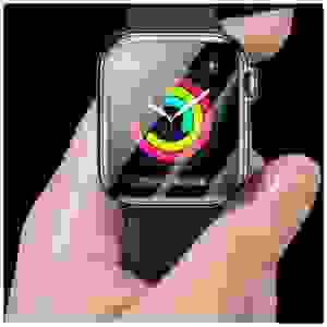 Baseus iWatch 0.2 mm, Full-screen curved T-Glass soft screen protector 42mm, Black (SGAPWA4-F01) - Image 3