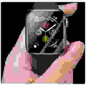 Baseus iWatch 0.2 mm, Full-screen curved T-Glass soft screen protector 44mm, Black (SGAPWA4-H01) - Image 3