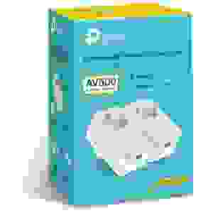 TP-LINK Passthrough Powerline Starter Kit Router PA4010P Wireless 802.11n/600Mbps LAN/WAN White EU - Image 2