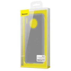 Baseus Huawei Mate 30 case Jelly Liquid Silica Gel Transparent Black (WIHWMATE30-GD01) - Image 2