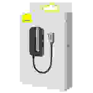 Baseus HUB for Smartphones and Tablets PadJoy 6-in-1 (USB 3.0, HDMI 2.0 4K 30Hz, Type-C female 100W, SD/TF reader, 3.5 mm Jack Socket) with Type-C output, Gray (WKWJ000113)