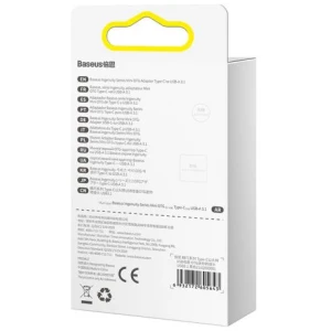 Baseus Converter Ingenuity Series Mini OTG Adaptor USB-A 3.1 Female to Type-C Male Black (ZJJQ000001) - Image 3