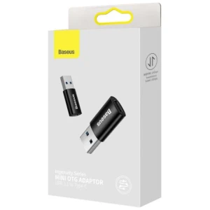 Baseus Converter Ingenuity Series Mini OTG Adaptor USB-A 3.1 Male to Type-C Female Black (ZJJQ000101) - Image 2