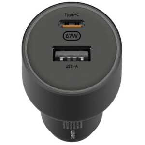 Xiaomi Mi Car Charger 67W USB-A + Type-C Black EU BHR6814GL - Image 3