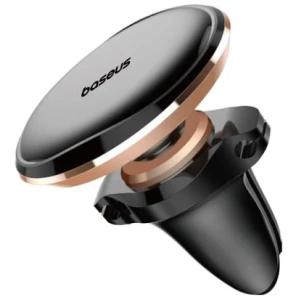 Baseus Car Mount Magnetic Car Phone Holder 360 Degree with Cable clip, Black/ Rosegold (C40141201G13-00) - Image 3