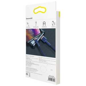 Baseus Lightning Cafule Cable QC 3.0, 1.5A, 2m Blue (CALKLF-CV3) - Image 3