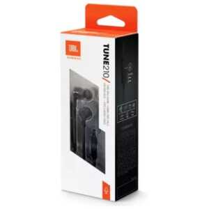 JBL Tune 210 Pure Bass Sound In-Ear Headphones Black EU