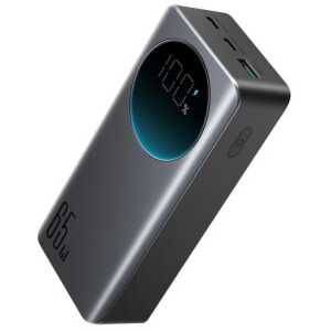 Joyroom Power Bank with Digital Display, C+C+U, PD 65W, 30000 mAh with Type-C to Typle-C cable (1,20m) Black (JR-PBF04) - Image 3