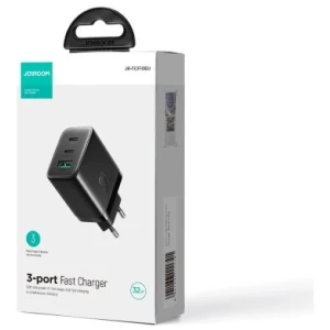 Joyroom Travel Charger C+C+U. PD 32W, Black (JR-TCF10)