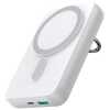 Joyroom Power Bank Magnetic Wireless charging, MagSafe 15W / Type-C, PD 20W, 10000 mAh, with ring and stand, White (JR-W050)
