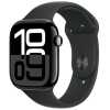Apple Watch Series 10 GPS 42mm Jet Black Alu Case, Midnight Black Sport Band M/L EU MWWF3