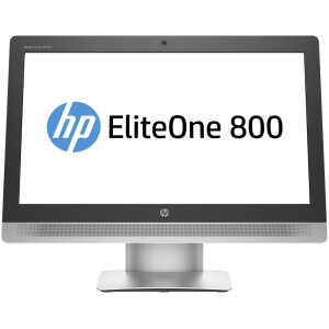 HP PC EliteOne 800 G2 All-in-One, Refurbished Grade A, i7-6700, 16/256GB SSD, 23", DVD-RW, Cam, FreeDOS